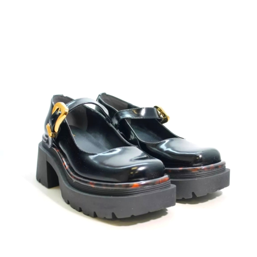 Circus by Sam Edelman Womens Nellie Black Patent Mary Jane Heels Shoes